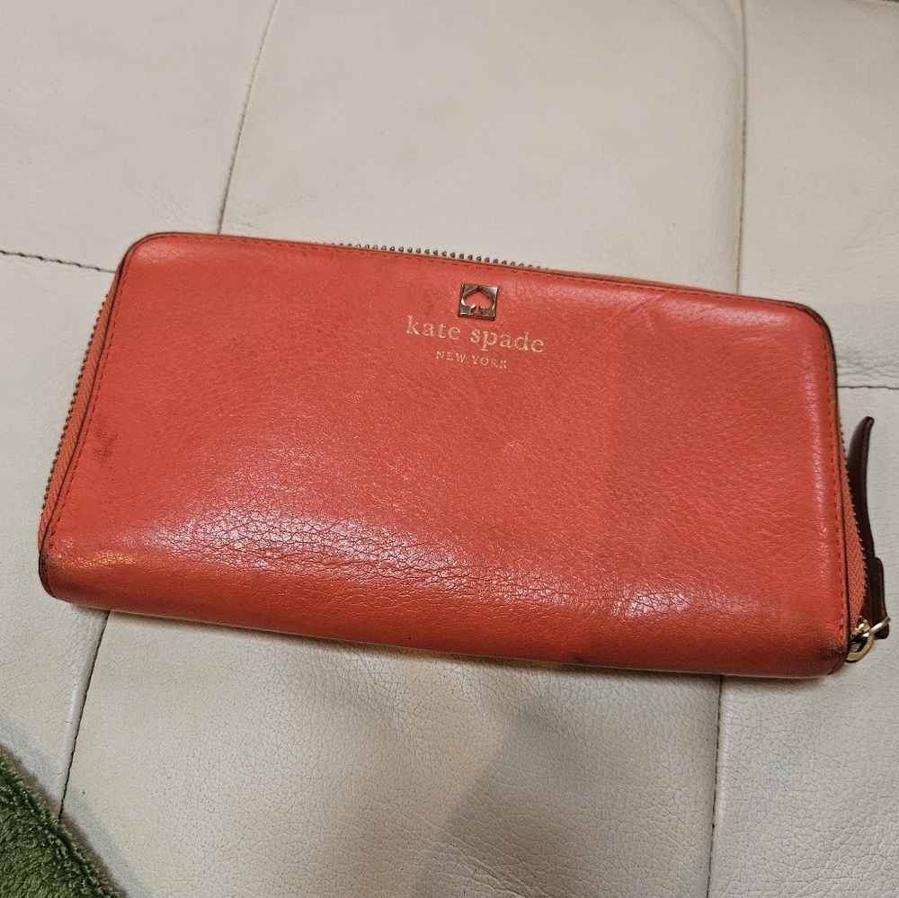 Kate Spade Salmon color Leather Wallet